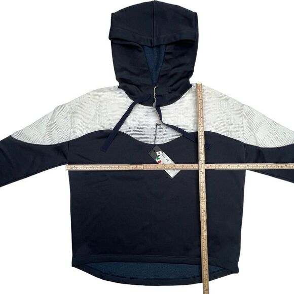 New Twisty Parallel Universe Unisex Women Pullover Navy White Hoodie US Small - Picture 5 of 11
